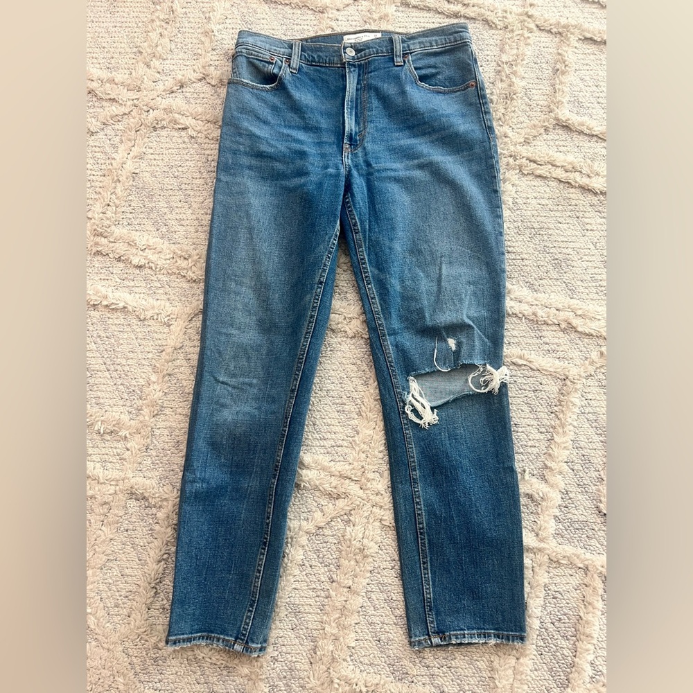 Abercrombie & Fitch Distressed Denim Skinny Jeans